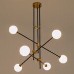 GLOBOSTAR® VELVET 00994 Μοντέρνο Κρεμαστό Φωτιστικό Οροφής με Ντουί 6 x G9 AC 220-240V IP20 - Πολύχρωμο - Μ80 x Π80 x Υ85cm - Image 3