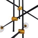 GLOBOSTAR® VELVET 00994 Μοντέρνο Κρεμαστό Φωτιστικό Οροφής με Ντουί 6 x G9 AC 220-240V IP20 - Πολύχρωμο - Μ80 x Π80 x Υ85cm - Image 7