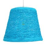 GLOBOSTAR® PLAYROOM 00995 Vintage Κρεμαστό Φωτιστικό Οροφής με Ντουί 1 x E27 AC 220-240V IP20 - Μπλε - Μ32 x Π32 x Υ27cm - Image 3