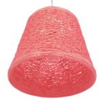 GLOBOSTAR® PLAYROOM 00996 Vintage Κρεμαστό Φωτιστικό Οροφής με Ντουί 1 x E27 AC 220-240V IP20 - Ροζ - Μ32 x Π32 x Υ27cm - Image 5