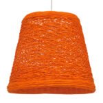 GLOBOSTAR® PLAYROOM 00997 Vintage Κρεμαστό Φωτιστικό Οροφής με Ντουί 1 x E27 AC 220-240V IP20 - Πορτοκαλί - Μ32 x Π32 x Υ27cm