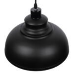 GLOBOSTAR® ANDY 01000 Μοντέρνο Κρεμαστό Φωτιστικό Οροφής με Ντουί 1 x E27 AC 220-240V IP20 - Μαύρο & Χρυσό - Μ35 x Π35 x Υ28cm - Image 4