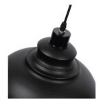 GLOBOSTAR® ANDY 01000 Μοντέρνο Κρεμαστό Φωτιστικό Οροφής με Ντουί 1 x E27 AC 220-240V IP20 - Μαύρο & Χρυσό - Μ35 x Π35 x Υ28cm - Image 5