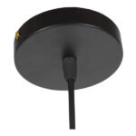 GLOBOSTAR® ANDY 01000 Μοντέρνο Κρεμαστό Φωτιστικό Οροφής με Ντουί 1 x E27 AC 220-240V IP20 - Μαύρο & Χρυσό - Μ35 x Π35 x Υ28cm - Image 6