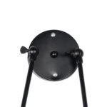 GLOBOSTAR® CROWN 01002 Vintage Φωτιστικό Τοίχου - Απλίκα με Ντουί 2 x E27 AC 220-240V IP20 - Μαύρο & Μπεζ - Μ41 x Π24 x Υ40cm - Image 7