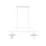 GLOBOSTAR® REGAL 01008 Vintage Φωτιστικό Οροφής με Ντουί 2 x E27 AC 220-240V IP20 - Λευκό - Μ80 x Π26 x Υ82cm - Image 2