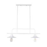 GLOBOSTAR® REGAL 01008 Vintage Φωτιστικό Οροφής με Ντουί 2 x E27 AC 220-240V IP20 - Λευκό - Μ80 x Π26 x Υ82cm - Image 4