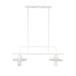 GLOBOSTAR® REGAL 01008 Vintage Φωτιστικό Οροφής με Ντουί 2 x E27 AC 220-240V IP20 - Λευκό - Μ80 x Π26 x Υ82cm - Image 5