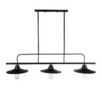 GLOBOSTAR® REGAL 01009 Vintage Φωτιστικό Οροφής με Ντουί 3 x E27 AC 220-240V IP20 - Μαύρο - Μ110 x Π26 x Υ75cm - Image 5