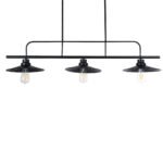 GLOBOSTAR® REGAL 01009 Vintage Φωτιστικό Οροφής με Ντουί 3 x E27 AC 220-240V IP20 - Μαύρο - Μ110 x Π26 x Υ75cm - Image 7