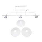 GLOBOSTAR® REGAL 01010 Vintage Φωτιστικό Οροφής με Ντουί 3 x E27 AC 220-240V IP20 - Λευκό - Μ110 x Π26 x Υ75cm - Image 12