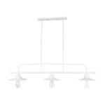 GLOBOSTAR® REGAL 01010 Vintage Φωτιστικό Οροφής με Ντουί 3 x E27 AC 220-240V IP20 - Λευκό - Μ110 x Π26 x Υ75cm - Image 4