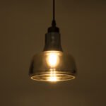 GLOBOSTAR® FEMINE 01011 Μοντέρνο Κρεμαστό Φωτιστικό Οροφής με Ντουί 4 x E27 AC 220-240V IP20 - Γκρι & Μαύρο - Μ70 x Π70 x Y24.5cm - Σετ 4 Τεμαχίων - Image 3