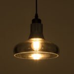 GLOBOSTAR® FEMINE 01011 Μοντέρνο Κρεμαστό Φωτιστικό Οροφής με Ντουί 4 x E27 AC 220-240V IP20 - Γκρι & Μαύρο - Μ70 x Π70 x Y24.5cm - Σετ 4 Τεμαχίων - Image 5