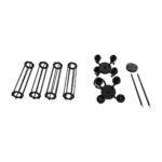 GLOBOSTAR® TUBING 01013 Vintage Κρεμαστό Φωτιστικό Οροφής με Ντουί 4 x E27 AC 220-240V IP20 - Μαύρο - Μ27 x Π27 x Y47cm - Image 11