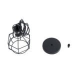 GLOBOSTAR® CAGE 01017 Vintage Κρεμαστό Φωτιστικό Οροφής με Ντουί 1 x E27 AC 220-240V IP20 - Μαύρο - Μ15 x Π15 x Υ20cm - Image 10