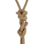 GLOBOSTAR® ROPE 01019 Boho Κρεμαστό Φωτιστικό Οροφής με Ντουί 2 x E27 AC 220-240V IP20 - Μπεζ - Μ38 x Π3.5 x Υ200cm - Image 7