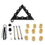 GLOBOSTAR® DOME 10001021 Vintage Κρεμαστό Φωτιστικό Οροφής με Ντουί 9 x E27 AC 220-240V IP20 - Μπεζ & Μαύρο - Μ68 x Π60 x Υ50cm - Image 13