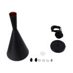 GLOBOSTAR® SHANGHAI 01025-C Μοντέρνο Κρεμαστό Φωτιστικό Οροφής με Ντουί 1 x E27 AC 220-240V IP20 - Μαύρο & Χρυσό - Μ19 x Π19 x Υ38cm - Image 12