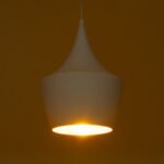 GLOBOSTAR® SHANGHAI 01026 Μοντέρνο Κρεμαστό Φωτιστικό Οροφής με Ντουί 3 x E27 AC 220-240V IP20 - Λευκό & Χρυσό - Μ79.5 x Π79.5 x Υ38cm - Σετ 3 Τεμαχίων - Image 3