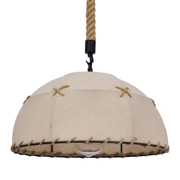 01028_00 GLOBOSTAR® ANTOINETTE 01028 Vintage Κρεμαστό Φωτιστικό Οροφής με Ντουί 1 x E27 AC 220-240V IP20 - Μπεζ - Μ35 x Π35 x Υ20cm - Image 1