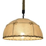 GLOBOSTAR® ANTOINETTE 01028 Vintage Κρεμαστό Φωτιστικό Οροφής με Ντουί 1 x E27 AC 220-240V IP20 - Μπεζ - Μ35 x Π35 x Υ20cm - Image 2