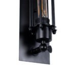 GLOBOSTAR® BESPOKE 01033 Vintage Φωτιστικό Τοίχου - Απλίκα με Ντουί 2 x E27 AC 220-240V IP20 - Μαύρο - Μ10 x Π10 x Υ47cm - Image 6