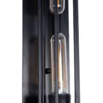 GLOBOSTAR® BESPOKE 01033 Vintage Φωτιστικό Τοίχου - Απλίκα με Ντουί 2 x E27 AC 220-240V IP20 - Μαύρο - Μ10 x Π10 x Υ47cm - Image 7