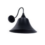 GLOBOSTAR® BELL 01038 Vintage Φωτιστικό Τοίχου - Απλίκα με Ντουί 1 x E27 AC 220-240V IP20 - Μαύρο - Μ35 x Π28.5 x Υ30cm - Image 2