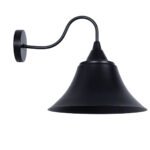 GLOBOSTAR® BELL 01038 Vintage Φωτιστικό Τοίχου - Απλίκα με Ντουί 1 x E27 AC 220-240V IP20 - Μαύρο - Μ35 x Π28.5 x Υ30cm - Image 5