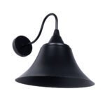 GLOBOSTAR® BELL 01038 Vintage Φωτιστικό Τοίχου - Απλίκα με Ντουί 1 x E27 AC 220-240V IP20 - Μαύρο - Μ35 x Π28.5 x Υ30cm - Image 6