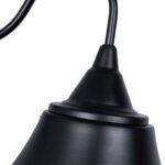 GLOBOSTAR® BELL 01038 Vintage Φωτιστικό Τοίχου - Απλίκα με Ντουί 1 x E27 AC 220-240V IP20 - Μαύρο - Μ35 x Π28.5 x Υ30cm - Image 7