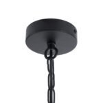 GLOBOSTAR® LIMA 01040 Vintage Κρεμαστό Φωτιστικό Οροφής με Ντουί 1 x E27 AC 220-240V IP20 - Μαύρο & Διάφανο - Μ17 x Π14 x Υ26cm - Image 10