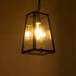 GLOBOSTAR® LIMA 01040 Vintage Κρεμαστό Φωτιστικό Οροφής με Ντουί 1 x E27 AC 220-240V IP20 - Μαύρο & Διάφανο - Μ17 x Π14 x Υ26cm - Image 3