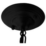 GLOBOSTAR® CLOCHER 01041 Vintage Κρεμαστό Φωτιστικό Οροφής με Ντουί 1 x E27 AC 220-240V IP20 - Μαύρο - Μ29 x Π29 x Υ34cm - Image 10