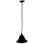 GLOBOSTAR® CLOCHER 01041 Vintage Κρεμαστό Φωτιστικό Οροφής με Ντουί 1 x E27 AC 220-240V IP20 - Μαύρο - Μ29 x Π29 x Υ34cm - Image 2