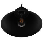 GLOBOSTAR® CLOCHER 01041 Vintage Κρεμαστό Φωτιστικό Οροφής με Ντουί 1 x E27 AC 220-240V IP20 - Μαύρο - Μ29 x Π29 x Υ34cm - Image 5