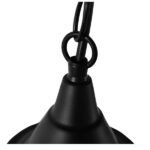 GLOBOSTAR® CLOCHER 01041 Vintage Κρεμαστό Φωτιστικό Οροφής με Ντουί 1 x E27 AC 220-240V IP20 - Μαύρο - Μ29 x Π29 x Υ34cm - Image 9