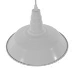 GLOBOSTAR® RAY 01044 Vintage Κρεμαστό Φωτιστικό Οροφής με Ντουί 1 x E27 AC 220-240V IP20 - Λευκό - Μ26 x Π26 x Υ25cm - Image 4