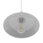 GLOBOSTAR® RAY 01044 Vintage Κρεμαστό Φωτιστικό Οροφής με Ντουί 1 x E27 AC 220-240V IP20 - Λευκό - Μ26 x Π26 x Υ25cm - Image 6