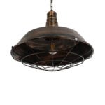 GLOBOSTAR® RAY 01045 Vintage Κρεμαστό Φωτιστικό Οροφής με Ντουί 1 x E27 AC 220-240V IP20 - Χάλκινο Εφέ Σκουριάς - Μ46 x Π46 x Υ36cm - Image 6