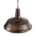 GLOBOSTAR® RAY 01045 Vintage Κρεμαστό Φωτιστικό Οροφής με Ντουί 1 x E27 AC 220-240V IP20 - Χάλκινο Εφέ Σκουριάς - Μ46 x Π46 x Υ36cm - Image 7