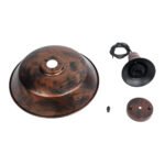 GLOBOSTAR® RAY 01046 Vintage Κρεμαστό Φωτιστικό Οροφής με Ντουί 1 x E27 AC 220-240V IP20 - Χάλκινο Εφέ Σκουριάς - Μ36 x Π36 x Υ25cm - Image 11