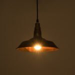 GLOBOSTAR® RAY 01047 Vintage Κρεμαστό Φωτιστικό Οροφής με Ντουί 1 x E27 AC 220-240V IP20 - Χάλκινο - Μ26 x Π26 x Υ20cm - Image 3