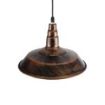 GLOBOSTAR® RAY 01047 Vintage Κρεμαστό Φωτιστικό Οροφής με Ντουί 1 x E27 AC 220-240V IP20 - Χάλκινο - Μ26 x Π26 x Υ20cm - Image 7