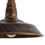 GLOBOSTAR® RAY 01047 Vintage Κρεμαστό Φωτιστικό Οροφής με Ντουί 1 x E27 AC 220-240V IP20 - Χάλκινο - Μ26 x Π26 x Υ20cm - Image 8