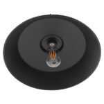 GLOBOSTAR® RAY 01049 Vintage Κρεμαστό Φωτιστικό Οροφής με Ντουί 1 x E27 AC 220-240V IP20 - Μαύρο - Μ36 x Π36 x Υ25cm - Image 6