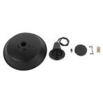 GLOBOSTAR® RAY 01049 Vintage Κρεμαστό Φωτιστικό Οροφής με Ντουί 1 x E27 AC 220-240V IP20 - Μαύρο - Μ36 x Π36 x Υ25cm - Image 8