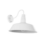 GLOBOSTAR® SORD 01051 Vintage Φωτιστικό Τοίχου - Απλίκα με Ντουί 1 x E27 AC 220-240V IP20 - Λευκό - Μ36 x Π42 x Υ32cm - Image 2