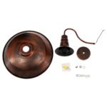 GLOBOSTAR® RAY 01052 Vintage Φωτιστικό Τοίχου - Απλίκα με Ντουί 1 x E27 AC 220-240V IP20 - Χάλκινο Εφέ Σκουριάς - Μ36 x Π42 x Υ32cm - Image 6